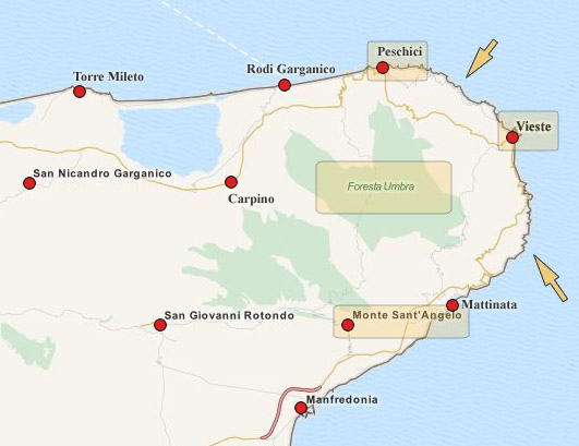 carte du gargano