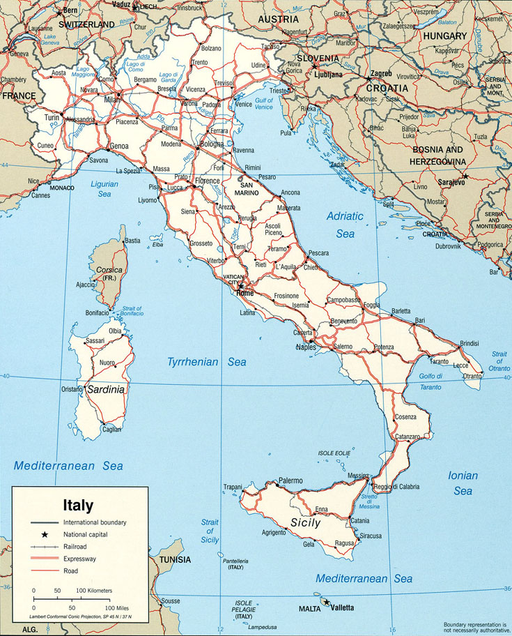 italie map