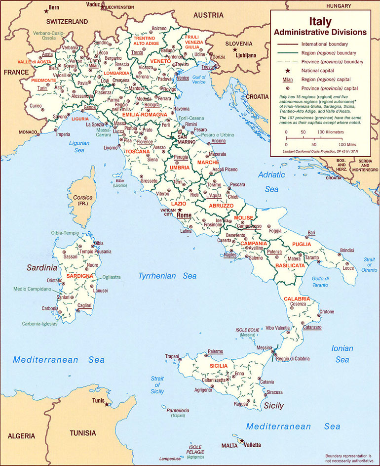 Mappa Italia - cartina geografica e risorse utili 