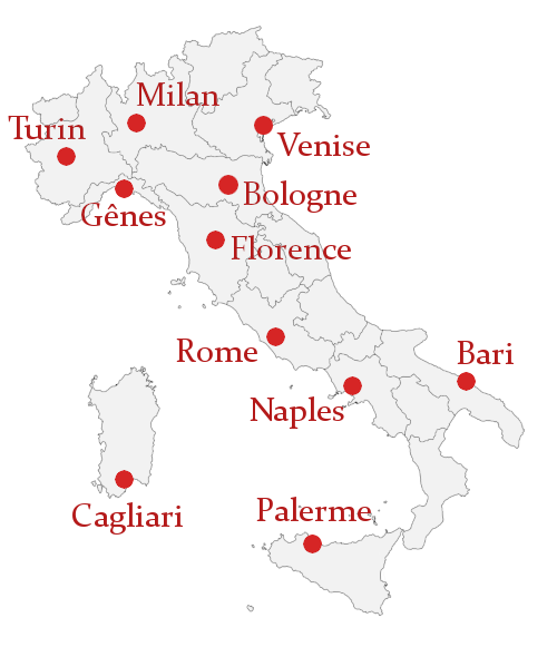 Carte Italie