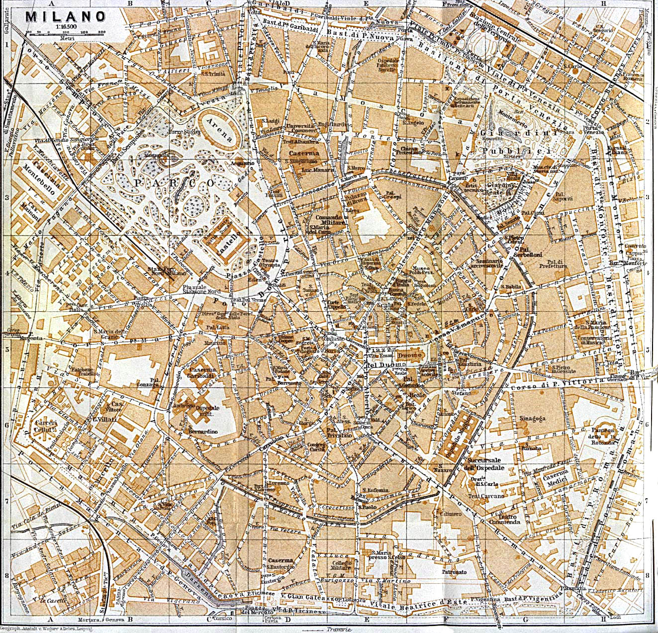 plan ville de milan