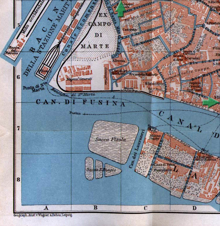 Carte De Venise Sud Ouest
