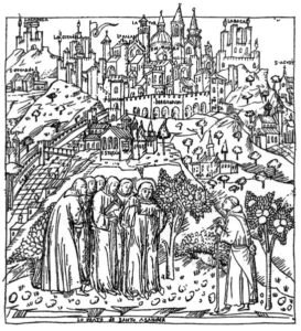 Estampe Bergame en 1450