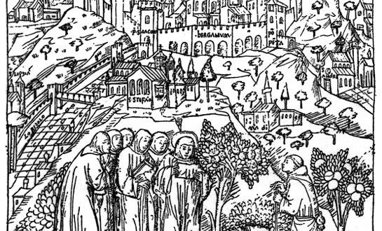 Estampe Bergame en 1450