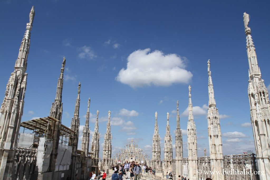 foto della terrazza del duomo di milano