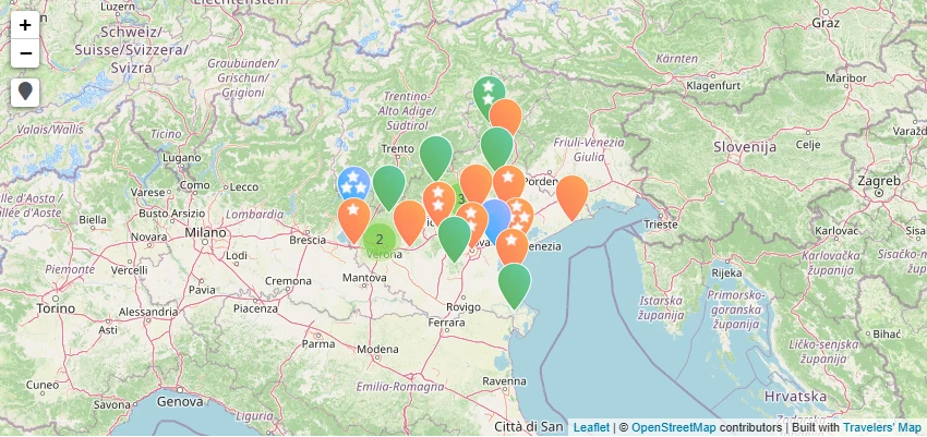 Map of Veneto
