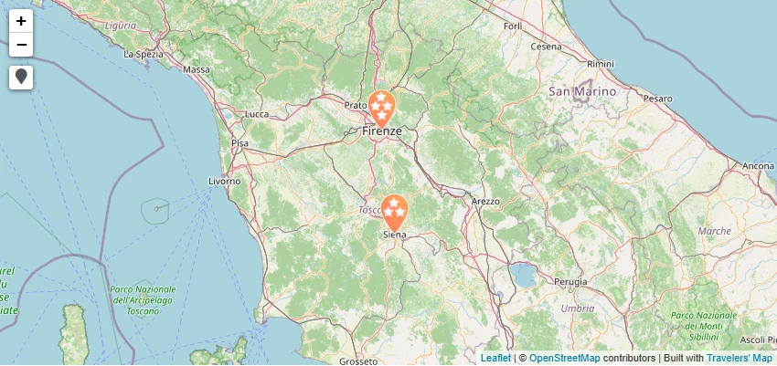 Carte de Toscane