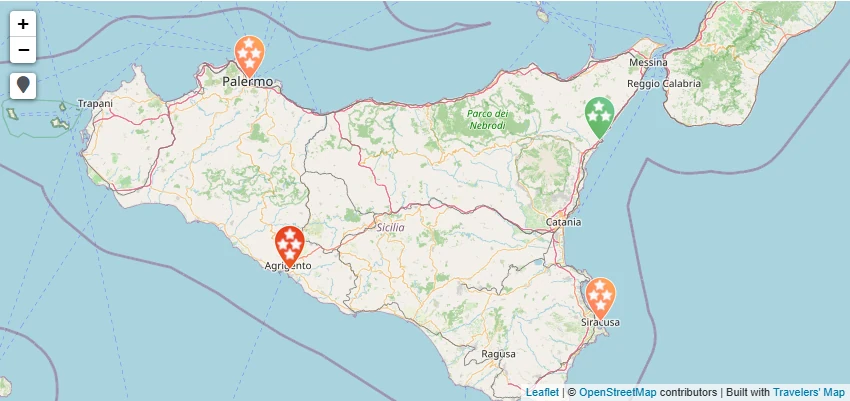 Map of Sicily