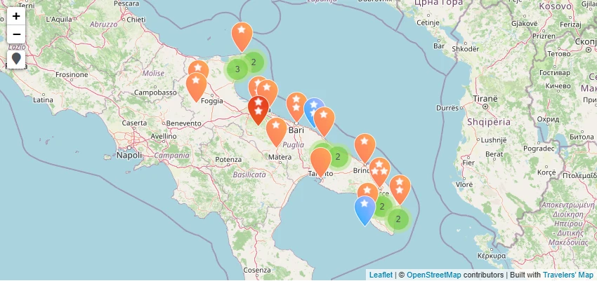 Map of Apulia