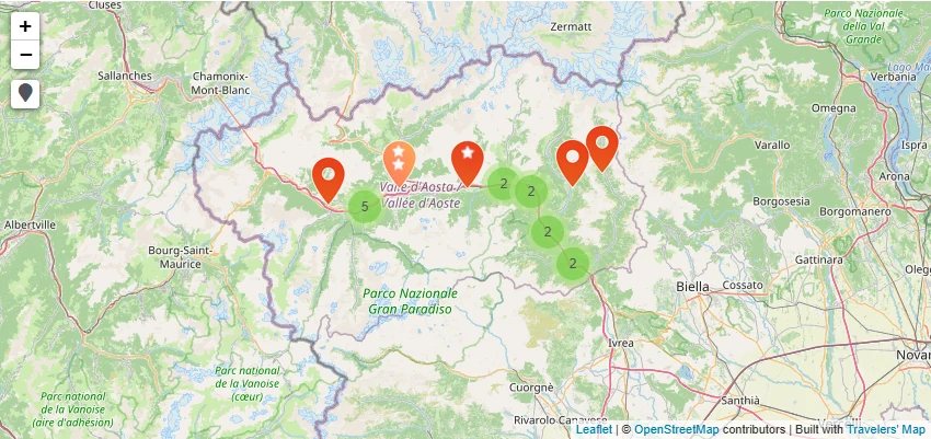 Carte de Val d'Aoste