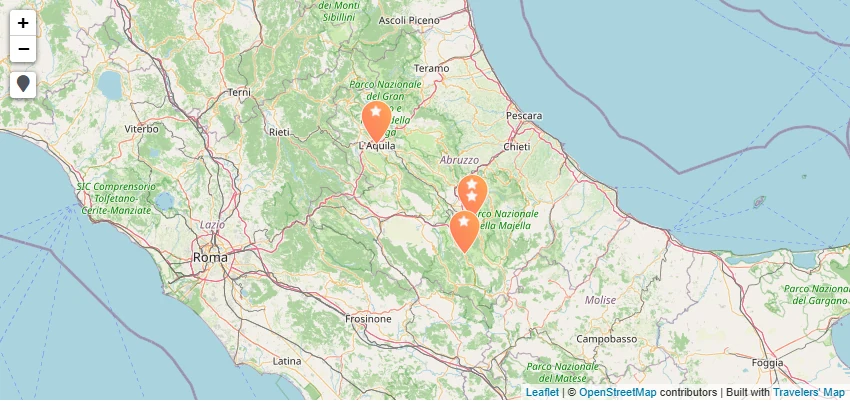 Map of Abruzzo