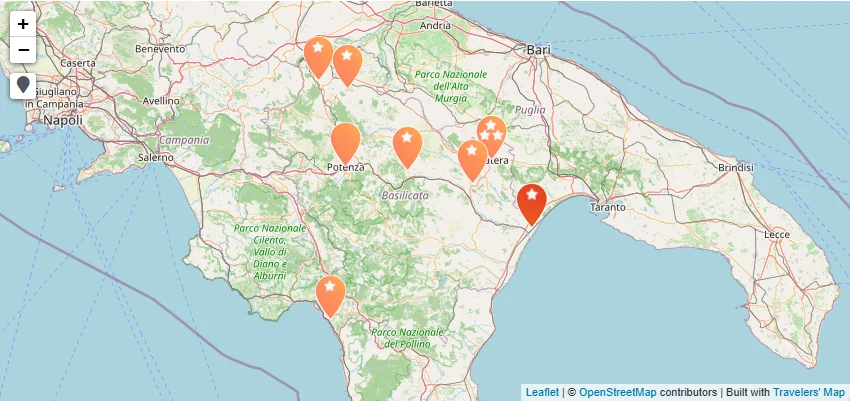 Map of Basilicata