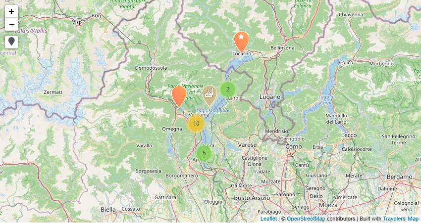 Map of Lake Maggiore
