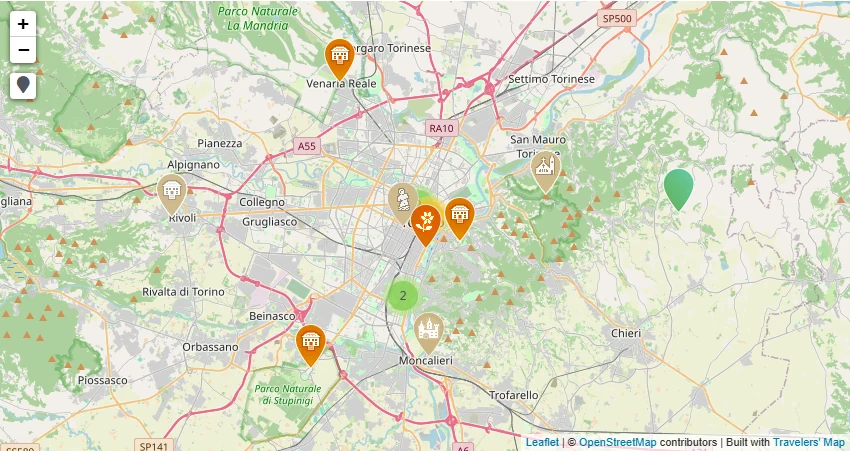 Mappa di Torino