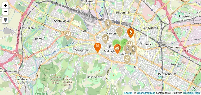 Mappa di Bologna
