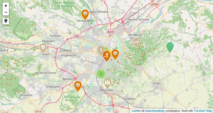 Carte de A voir et à faire à Turin