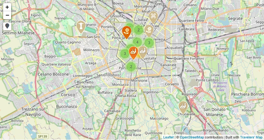 Mappa di Cosa vedere a Milano