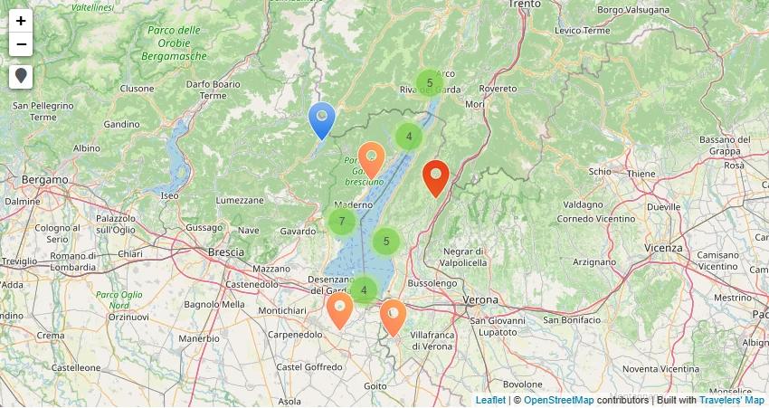 Carte de Que voir autour du Lac de Garde