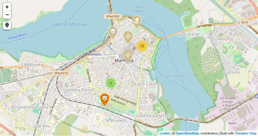 Map of What to see in Mantua