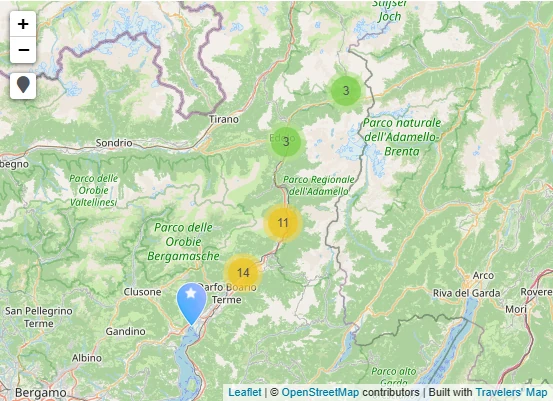 Carte de Que voir dans le Valcamonica