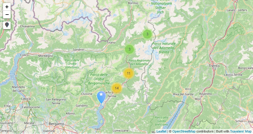 Carte de Que voir dans le Valcamonica